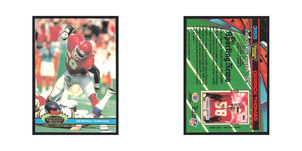 1991 Stadium Club Derrick Thomas Chiefs #355