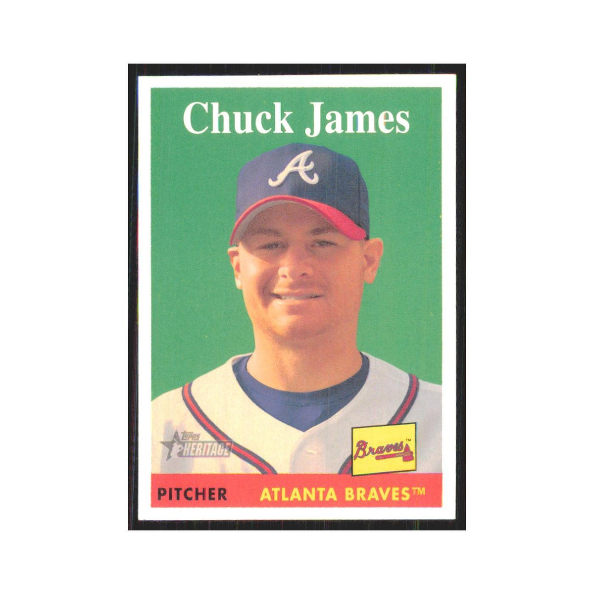 Chuck James 2007 Topps Heritage #147 Atlanta Braves Baseball Card NM