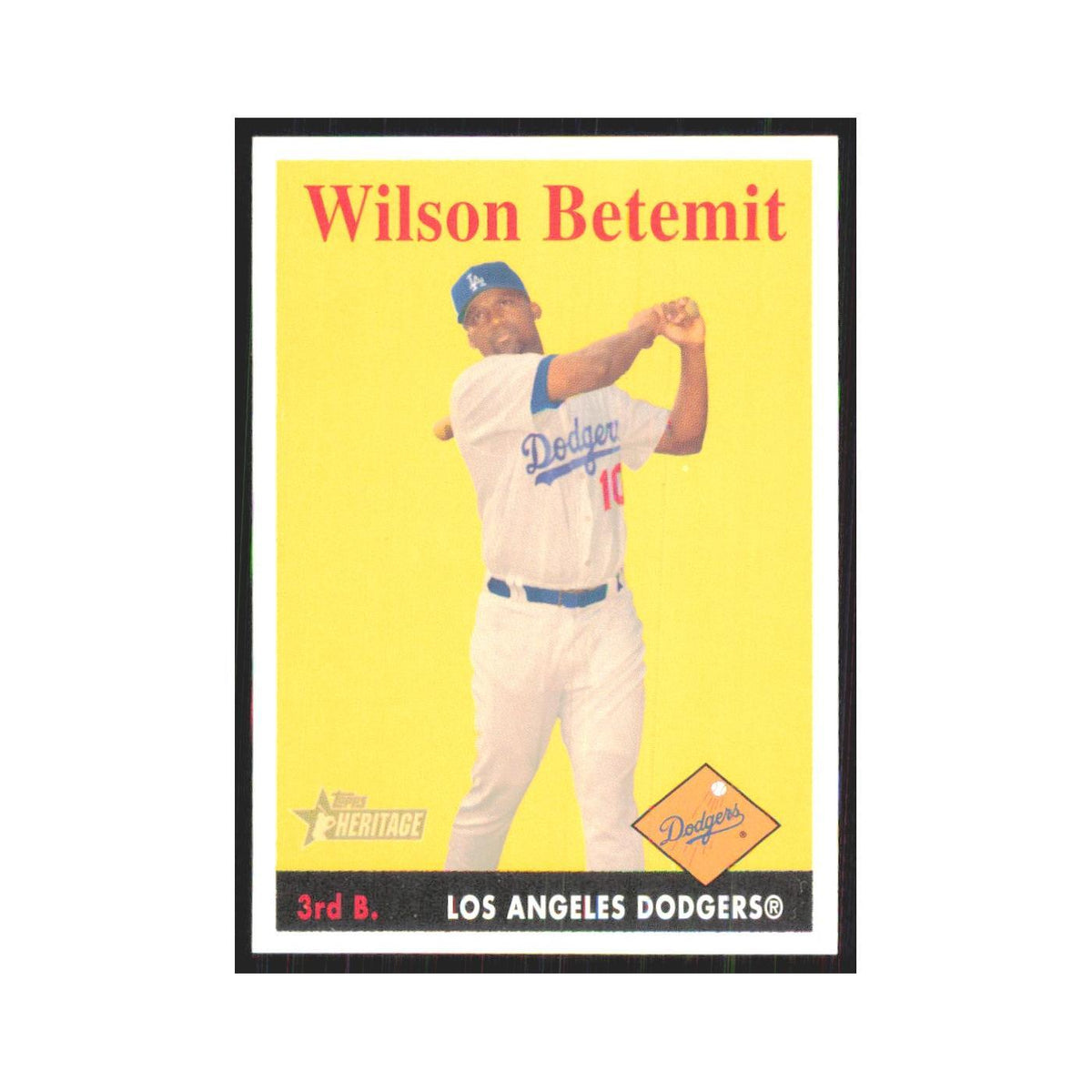 Wilson Betemit 2007 Topps Heritage #16 Los Angeles Dodgers Baseball Card NM