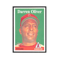 Darren Oliver 2007 Topps Heritage #17 Los Angeles Angels Baseball Card NM