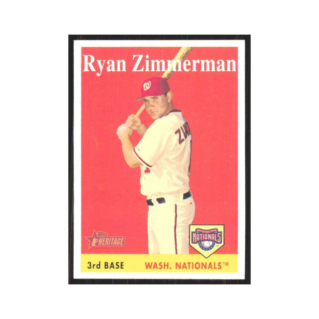 Ryan Zimmerman 2007 Topps Heritage #98 Washington Nationals Baseball Card NM