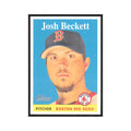 Josh Beckett 2007 Topps Heritage #18 Boston Red Sox Baseball Card NM