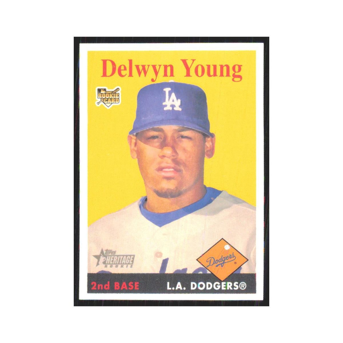Delwyn Young 2007 Topps Heritage #146 Los Angeles Dodgers Baseball Card NM