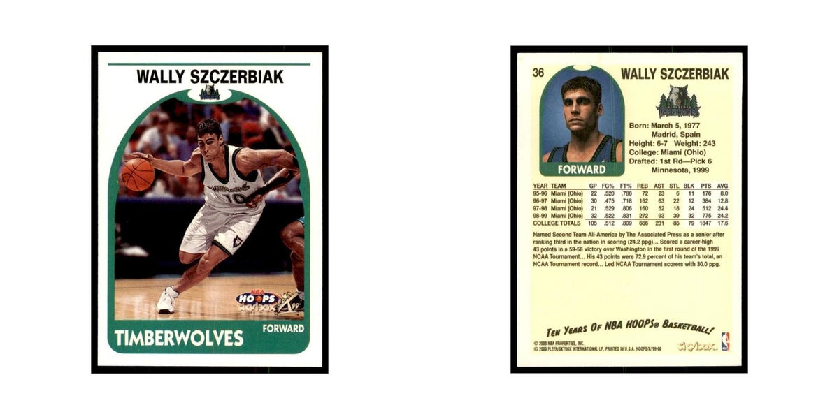 2000 Hoops Decade Wally Szczerbiak Timberwolves #36