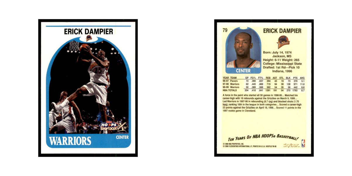 1999 Hoops Decade Erick Dampier Golden State Warriors #79