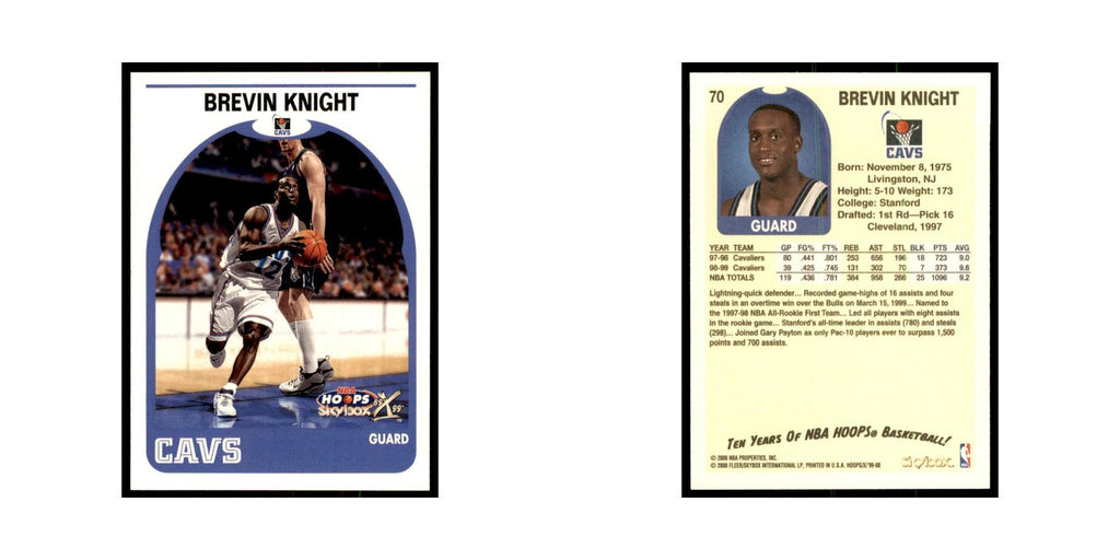 1999 Hoops Decade Brevin Knight Cavaliers #70