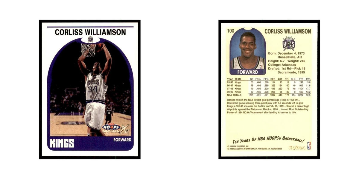 1999 Hoops Decade Corliss Williamson Kings #100