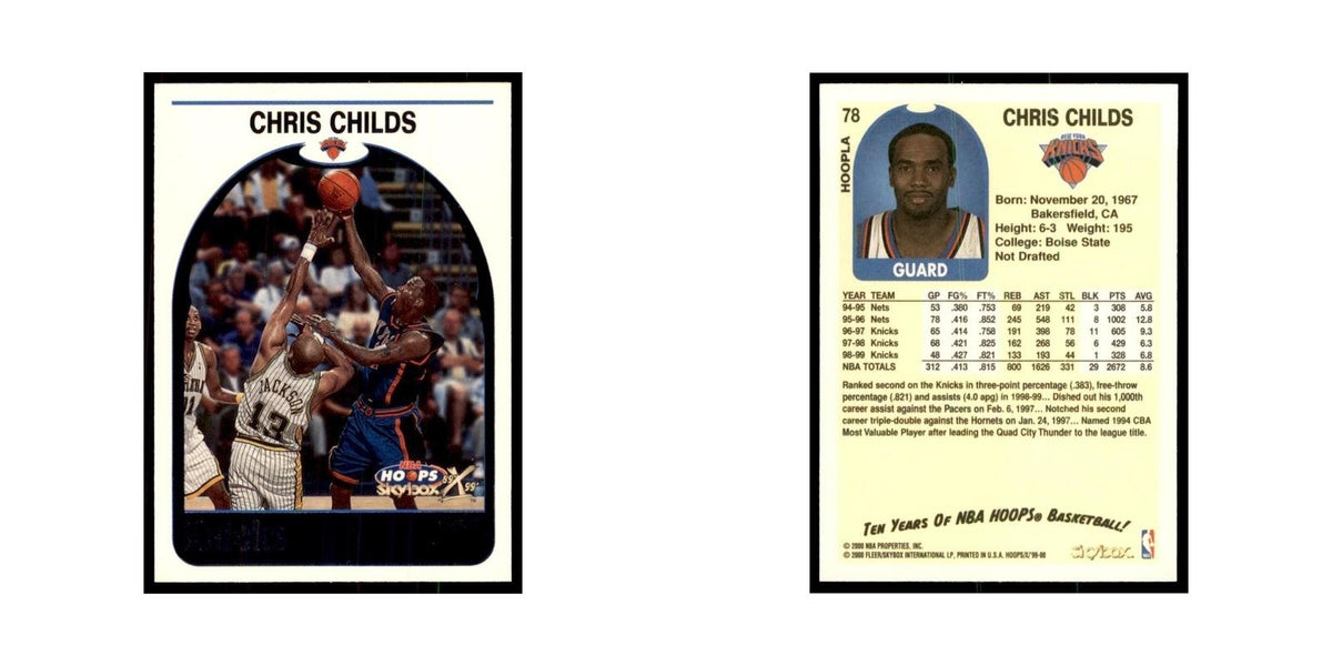 1999 Hoops Decade Chris Childs Knicks #78