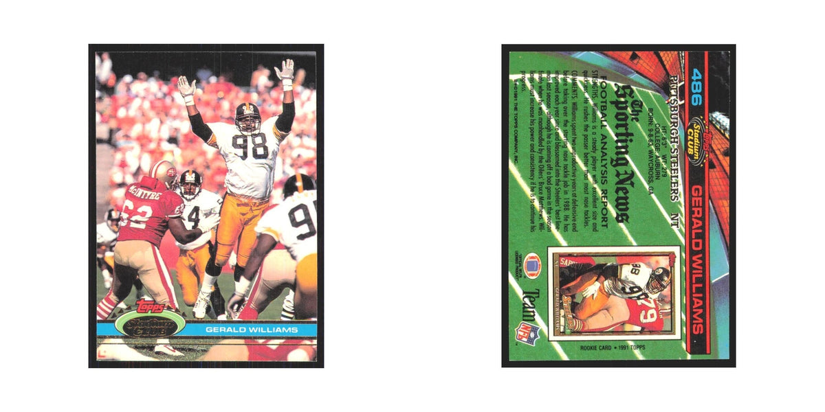 1991 Stadium Club Gerald Williams Steelers #486