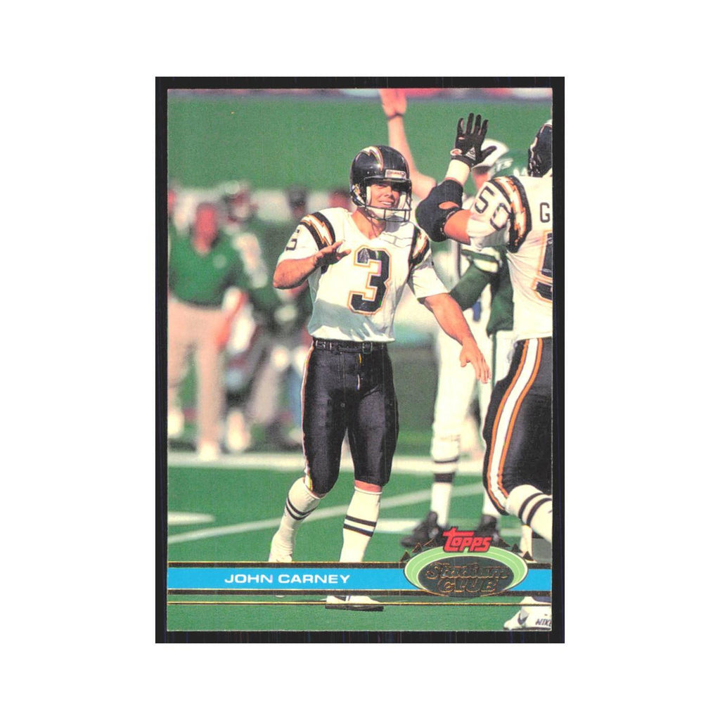 1991 Stadium Club John Carney San Diego Chargers #470