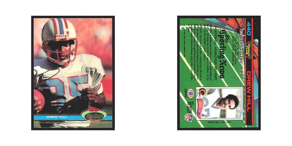 1991 Stadium Club Drew Hill Houston Oilers #440