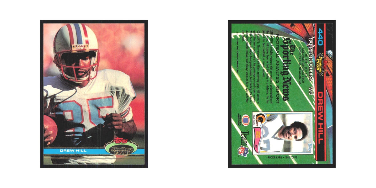 1991 Stadium Club Drew Hill Houston Oilers #440