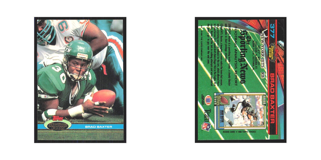 1991 Stadium Club Brad Baxter Jets #377