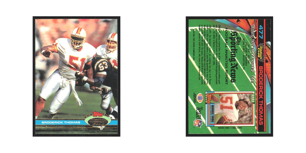 1991 Stadium Club Broderick Thomas Buccaneers #477