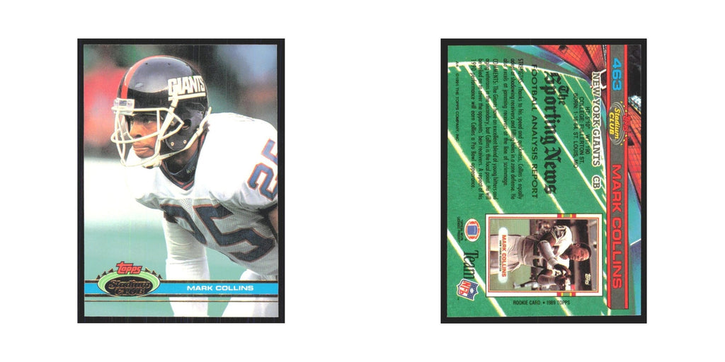 1991 Stadium Club Mark Collins Giants #463
