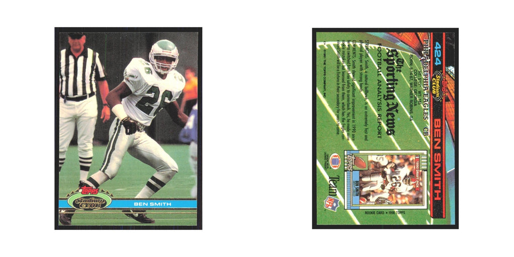 1991 Stadium Club Ben Smith Eagles #424