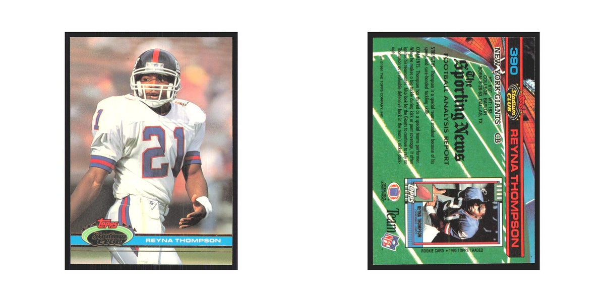 1991 Stadium Club Reyna Thompson Giants #390