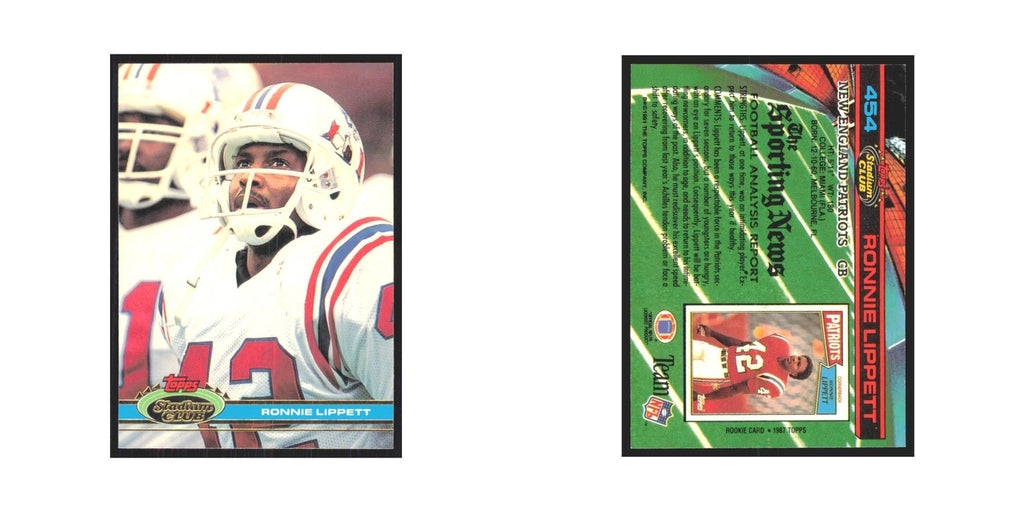 1991 Stadium Club Ronnie Lippett Patriots #454