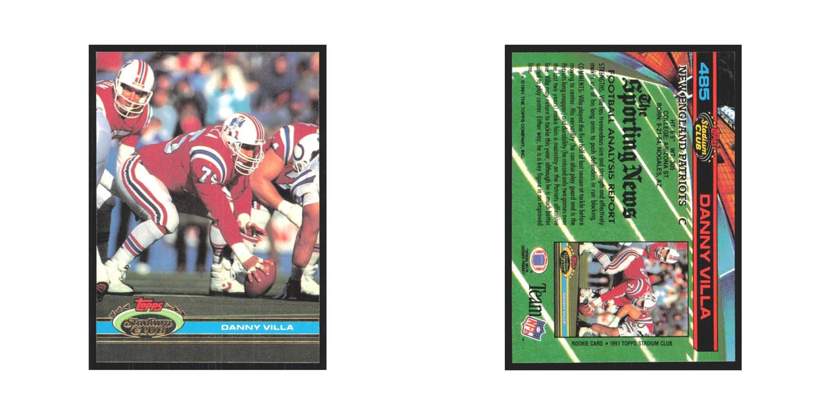 1991 Stadium Club Danny Villa Patriots #485
