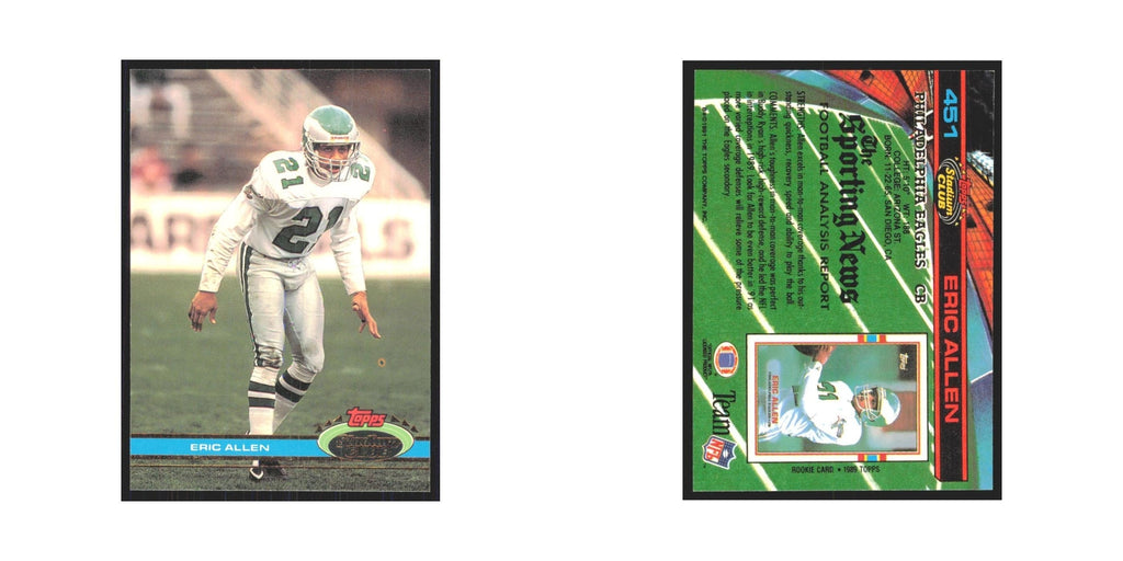 1991 Stadium Club Eric Allen Eagles #451