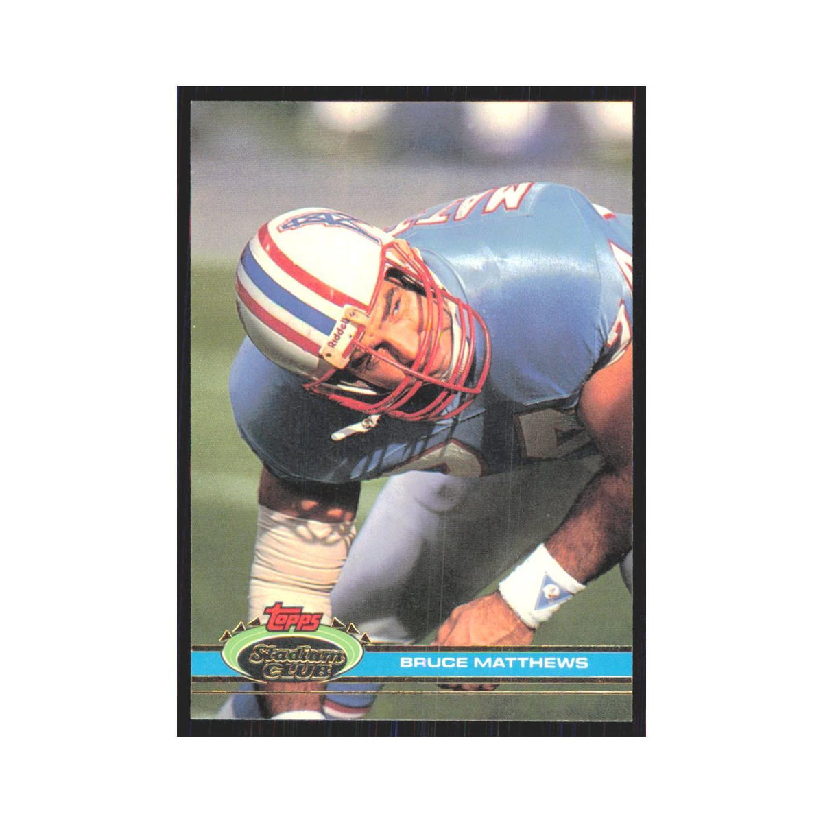 1991 Stadium Club Bruce Matthews Houston Oilers #358