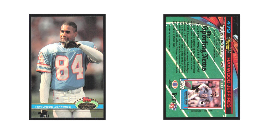 1991 Stadium Club Haywood Jeffires Houston Oilers #479