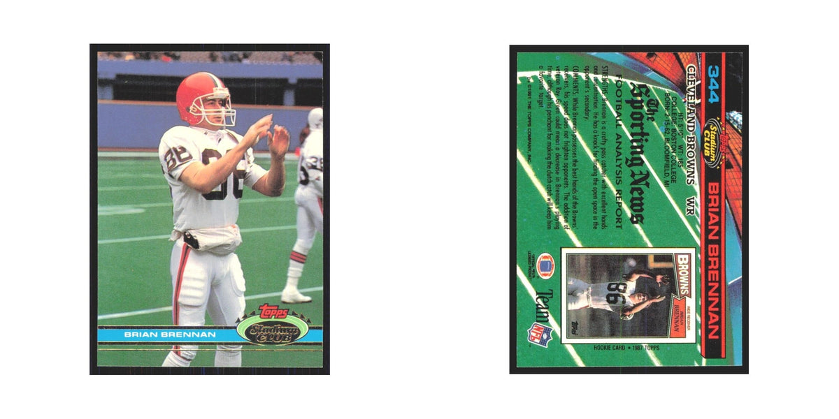 1991 Stadium Club Brian Brennan Browns #344