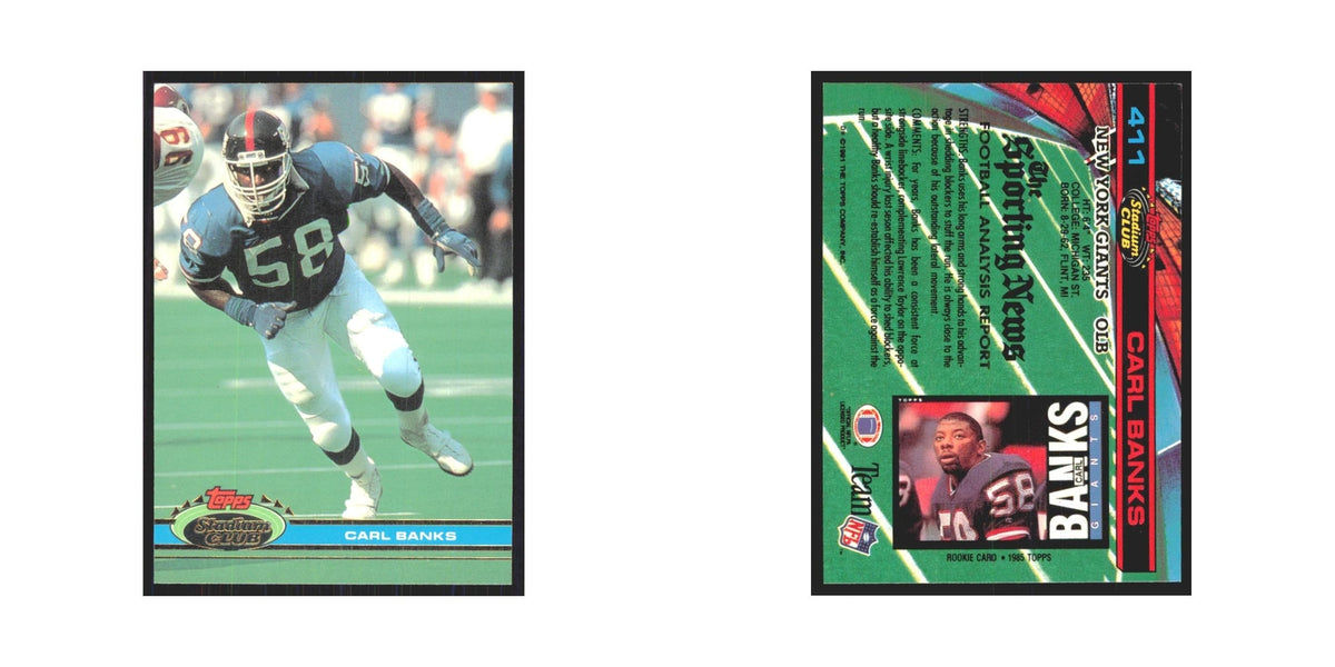 1991 Stadium Club Carl Banks Giants #411