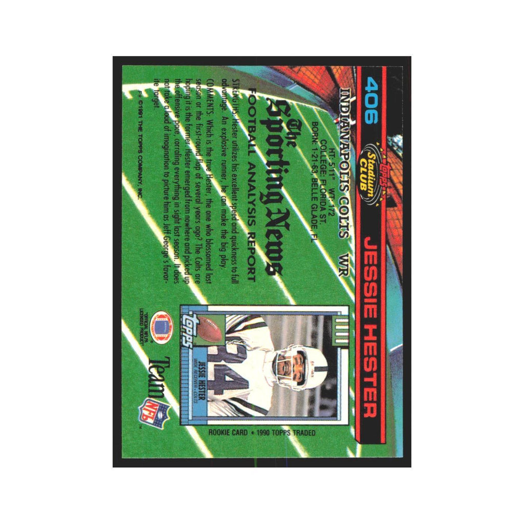 1991 Stadium Club Jessie Hester Colts #406