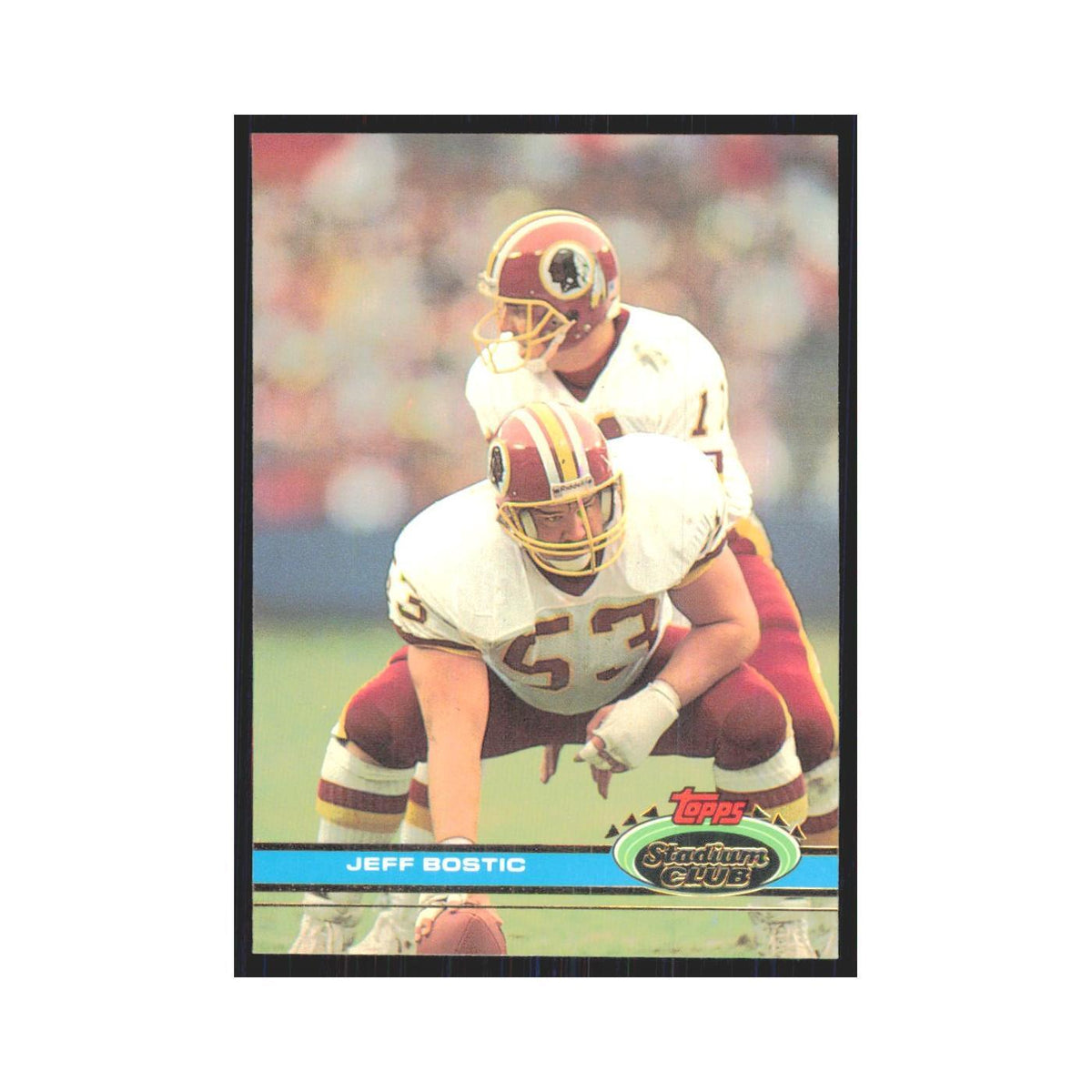 1991 Stadium Club Jeff Bostic Redskins #465