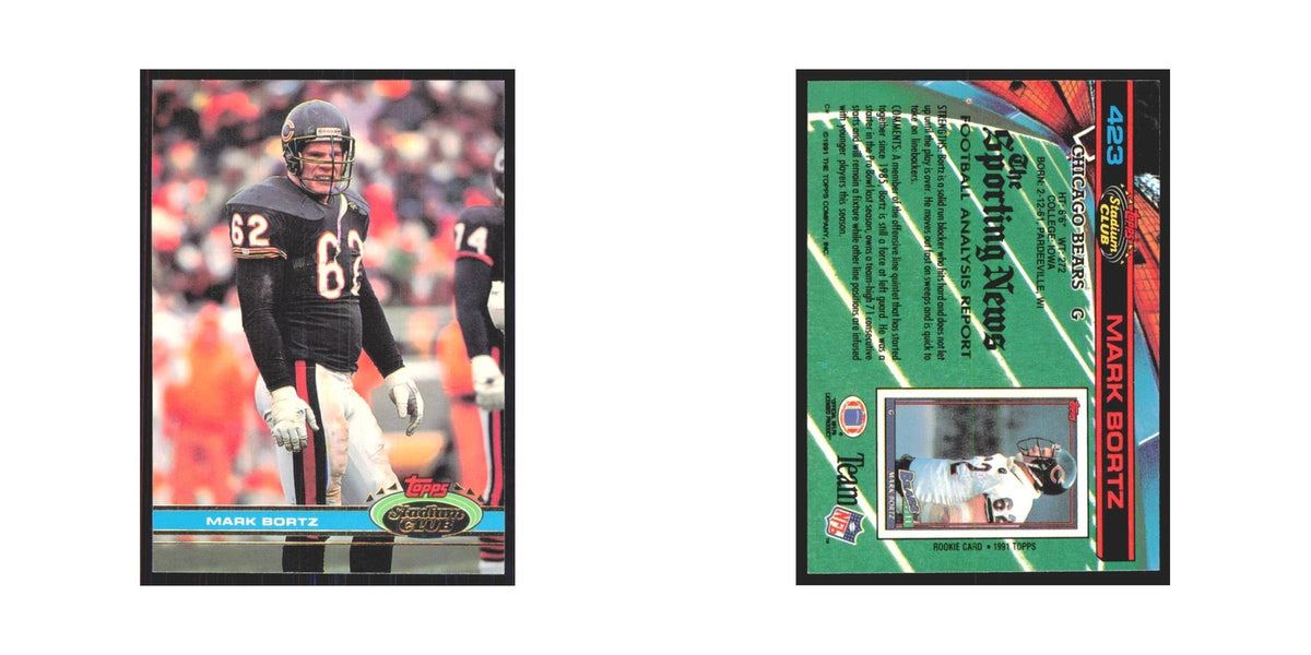 1991 Stadium Club Mark Bortz Bears #423