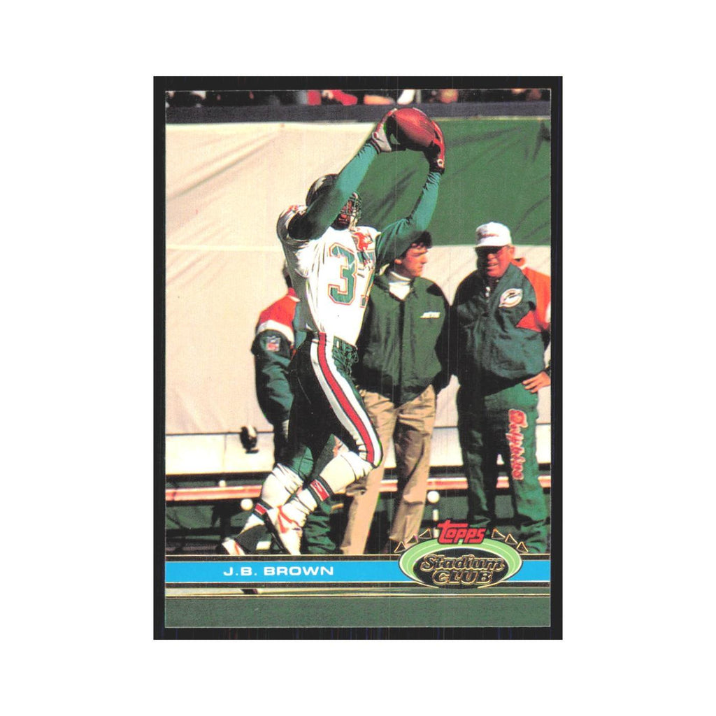 1991 Stadium Club J.B. Brown Dolphins #488