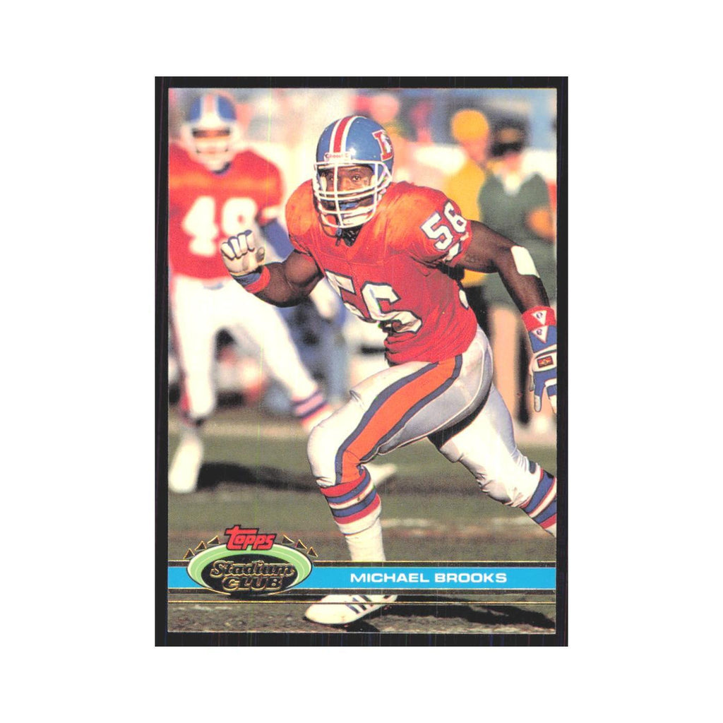 1991 Stadium Club Michael Brooks Broncos #409