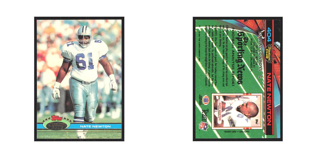 1991 Stadium Club Nate Newton Cowboys #404