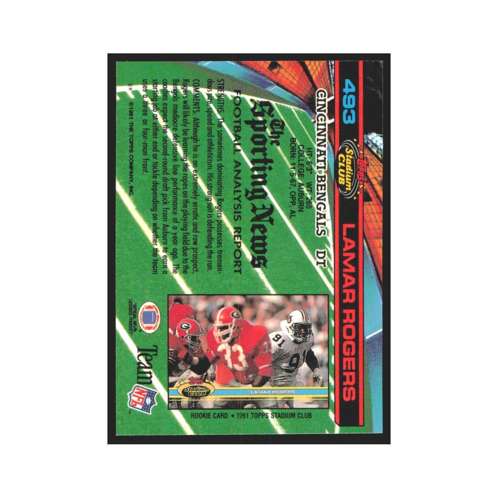 1991 Stadium Club Lamar Rogers Bengals #493