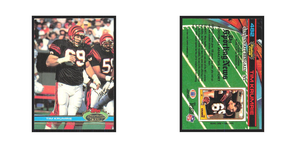 1991 Stadium Club Tim Krumrie Bengals #482