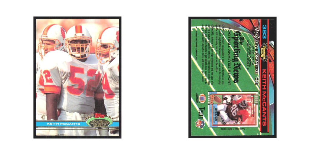 1991 Stadium Club Keith McCants Buccaneers #383