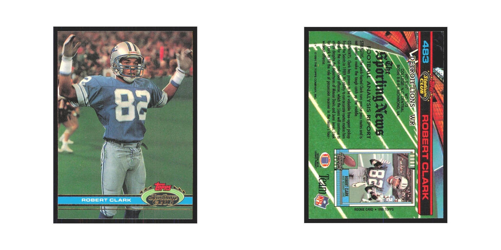1991 Stadium Club Robert Clark Lions #483