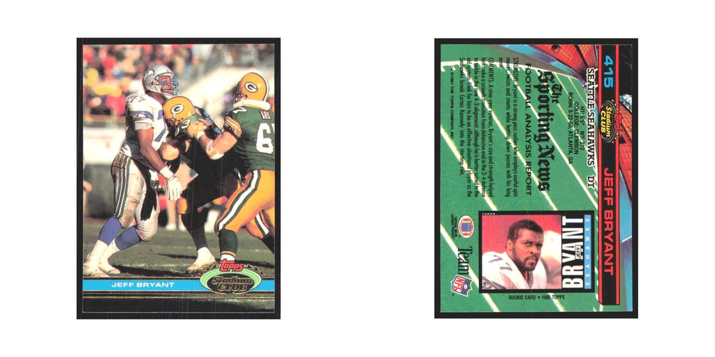 1991 Stadium Club Jeff Bryant Seahawks #415