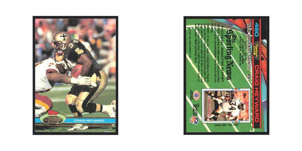 1991 Stadium Club Craig Heyward Saints #480