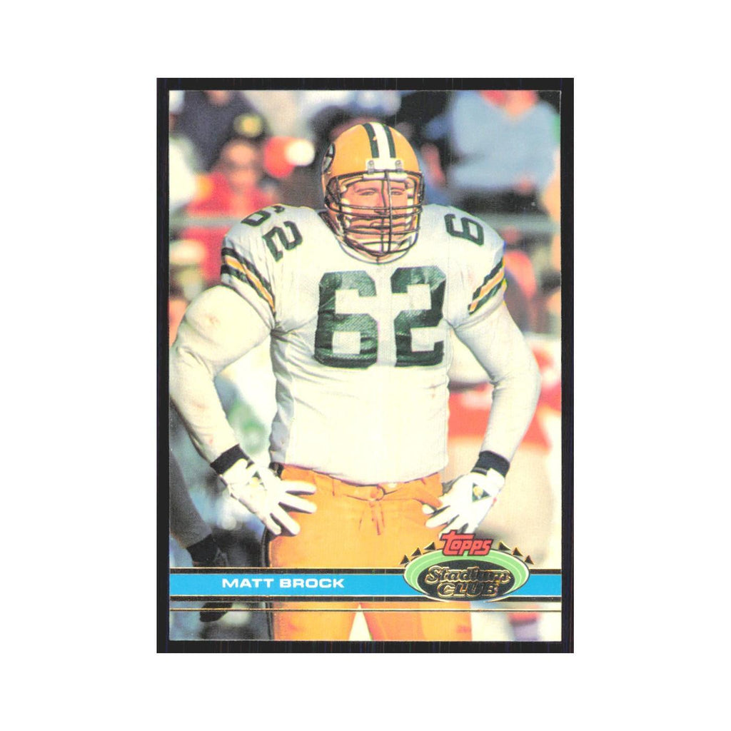 1991 Stadium Club Matt Brock Packers #421