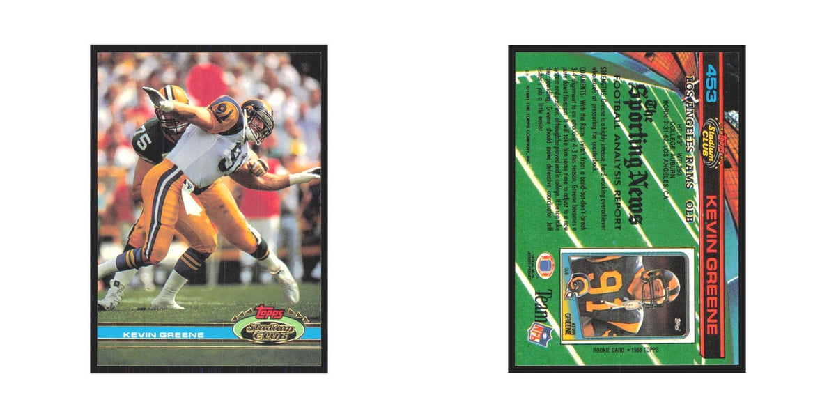 1991 Stadium Club Kevin Greene Rams #453