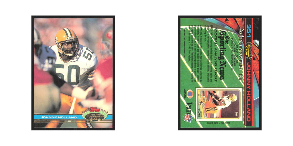1991 Stadium Club Johnny Holland Packers #351