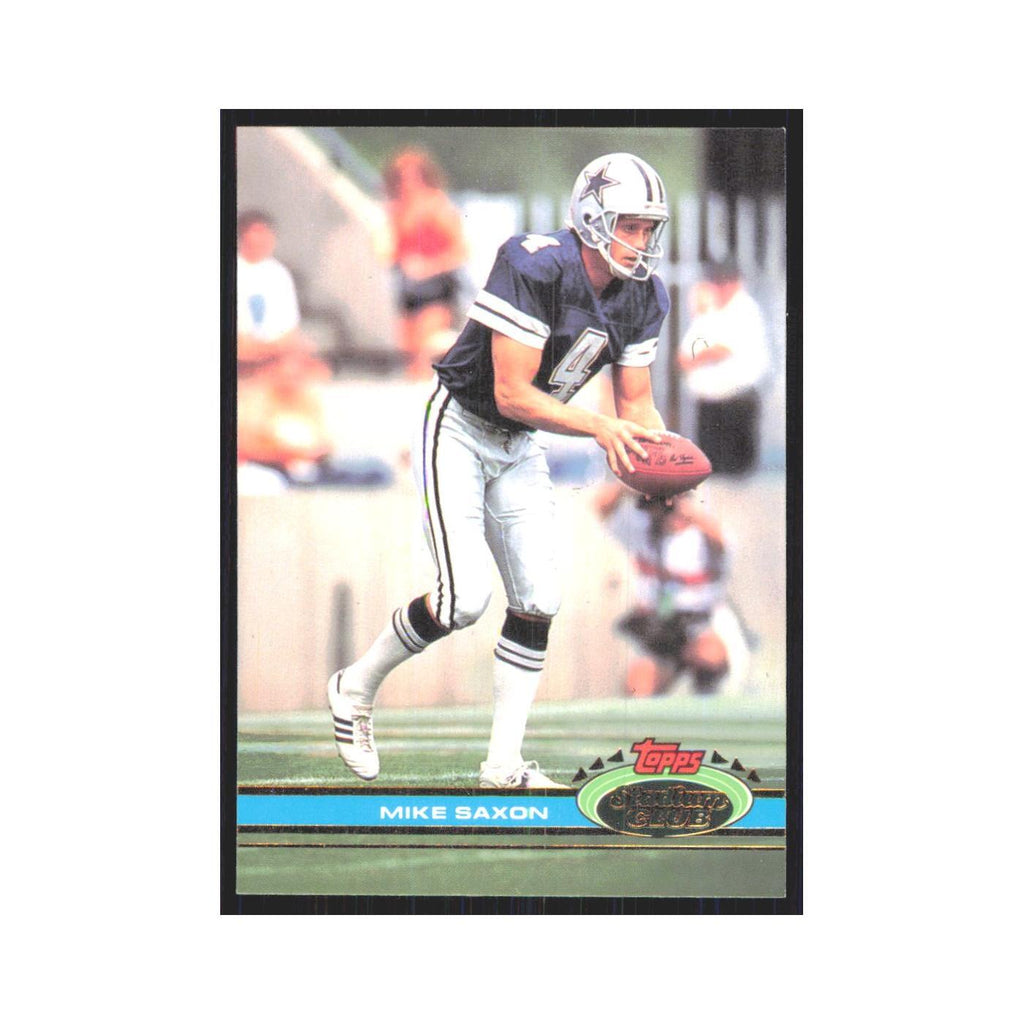 1991 Stadium Club Mike Saxon Cowboys #456