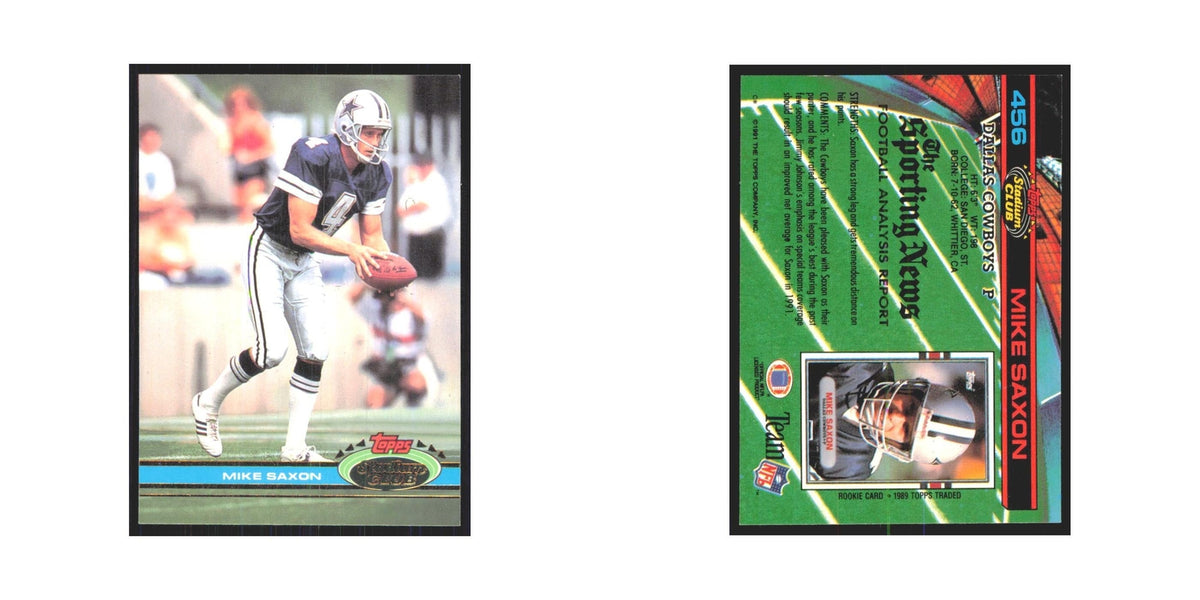 1991 Stadium Club Mike Saxon Cowboys #456
