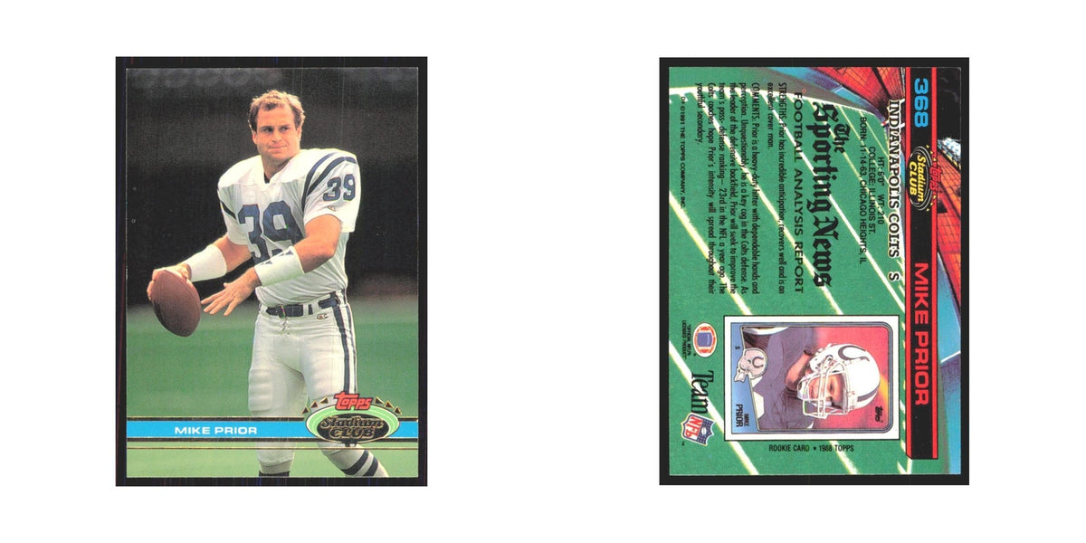 1991 Stadium Club Mike Prior Colts #368