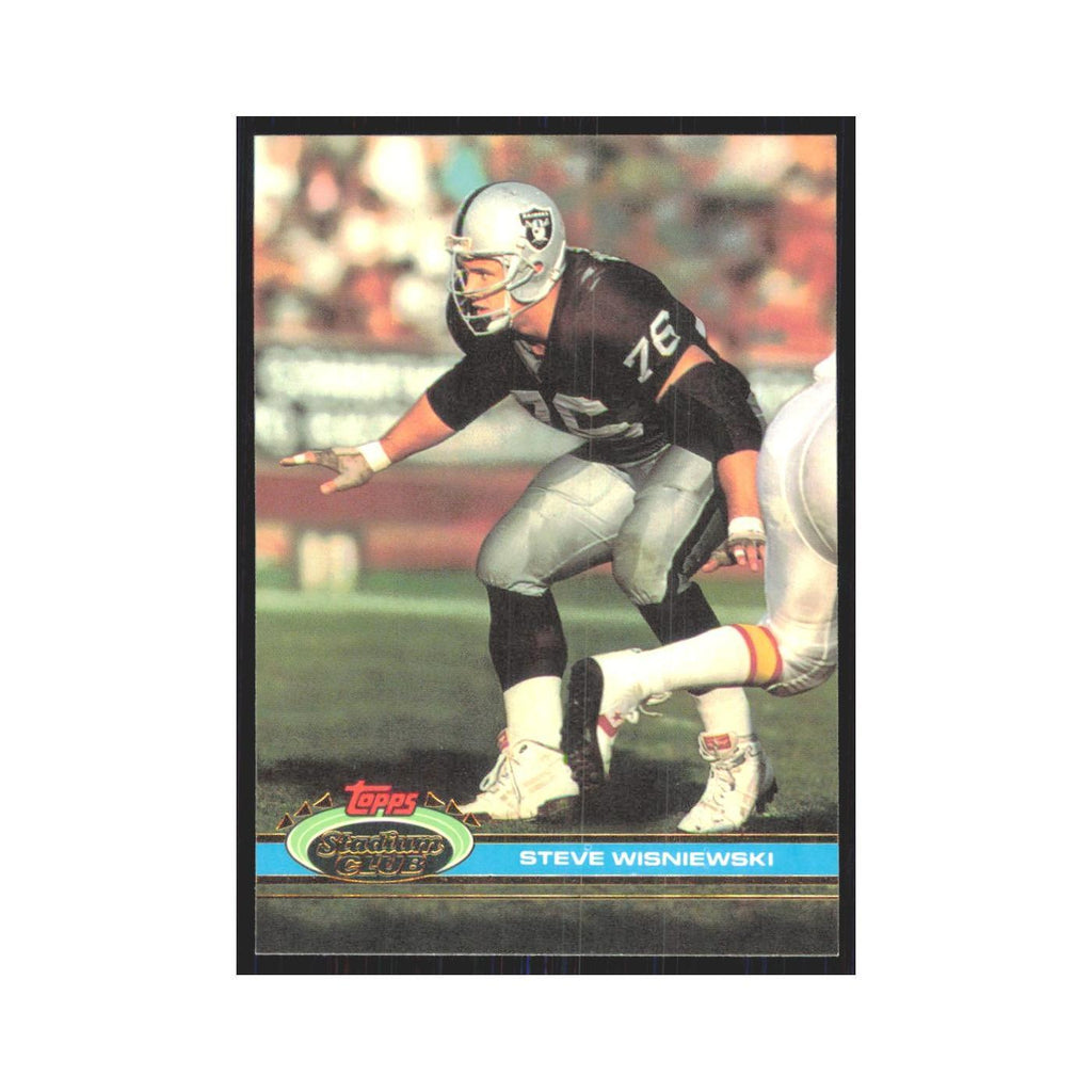 1991 Stadium Club Steve Wisniewski Los Angeles Raiders #487