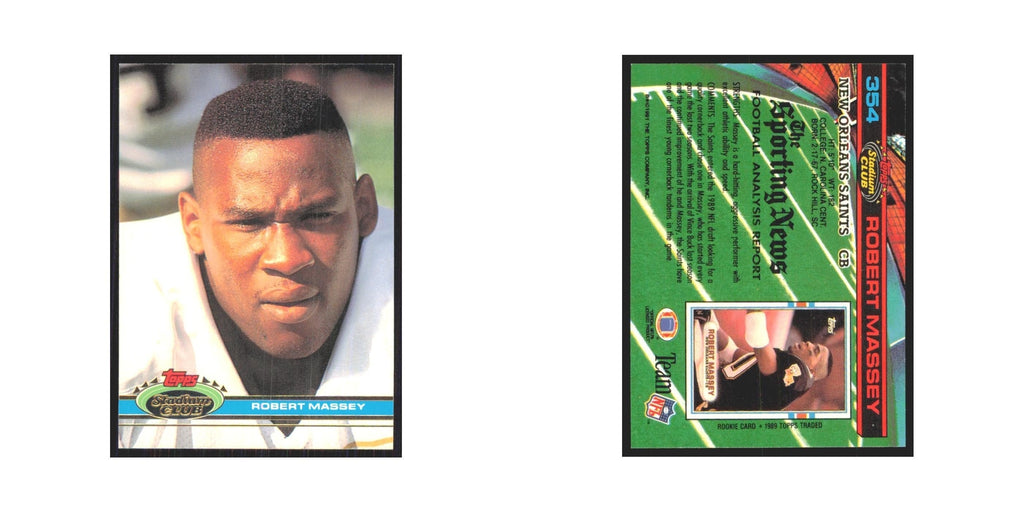 1991 Stadium Club Robert Massey Saints #354