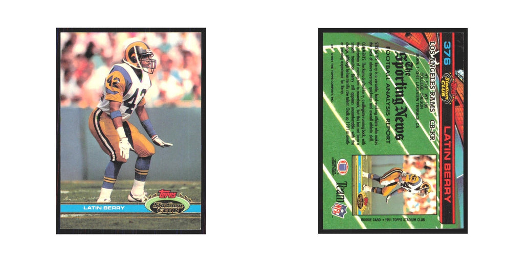 1991 Stadium Club Latin Berry Rams #376