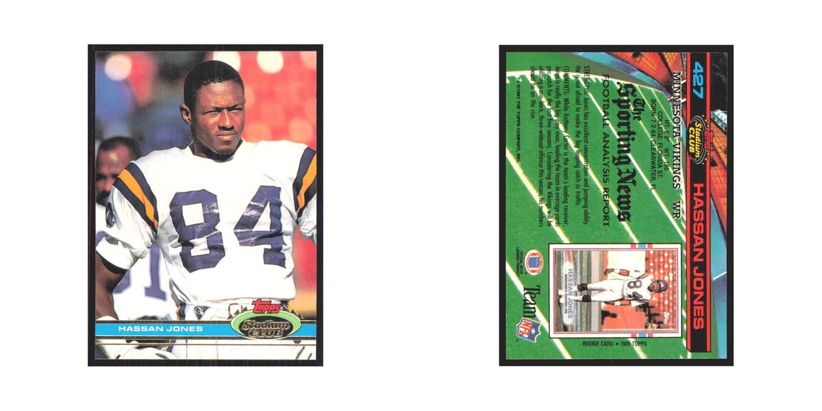 1991 Stadium Club Hassan Jones Vikings #427